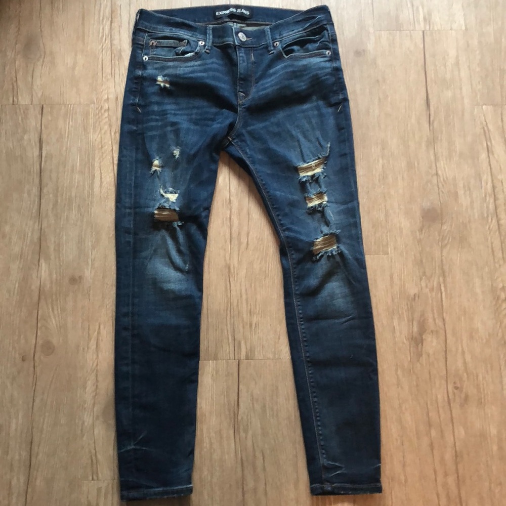 Express distressed jeans